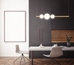 Lampada pendente Modern in Metallo Freccia Oro