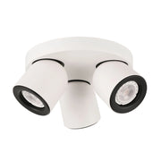 Plafoniera Italux Nuora LED rotonda bianca 3xGU10 dimmerabile