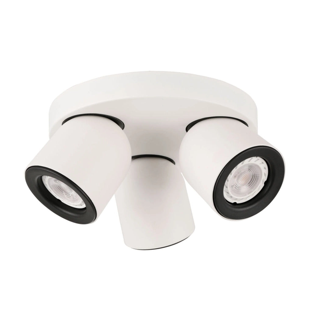 Plafoniera Italux Nuora LED rotonda bianca 3xGU10 dimmerabile