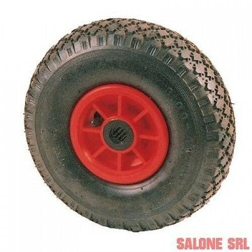 RICAMBIO RUOTA PNEUMATICA PER CARRELLI PORTACASSE CON MOZZO IN NYLON MM.260X85