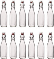 SET 12  BOTTIGLIE IN VETRO SWING CON TAPPO A CHIUSURA ERMETICA 0,250 LT