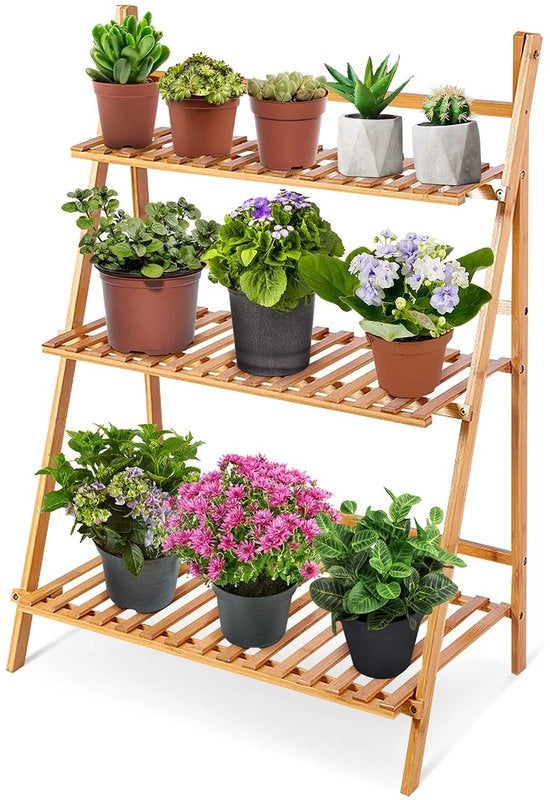 Stand per piante tridimensionale opvolutile - Ladder per piante - Decorazione per interni - Adatto per balconi