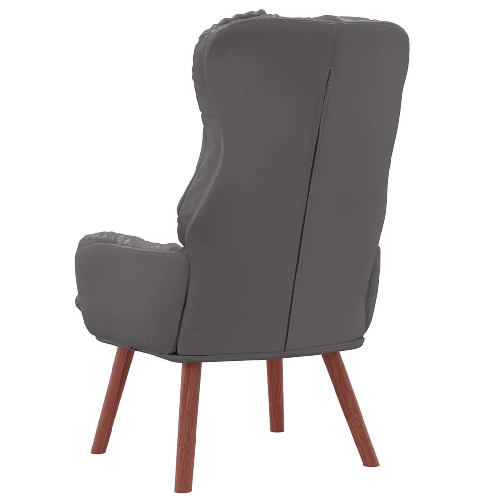 poltrona Grigio 69 x 74 x 93 cm Pelle Artificiale 42001874