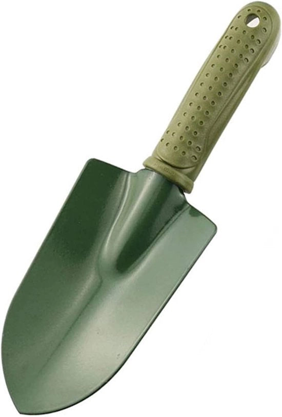 Spada per giardinaggio con manico - Lame per piante - Giardinaggio impianto prato - Manico ergonomico in plastica - 25 x 8 cm - Verde