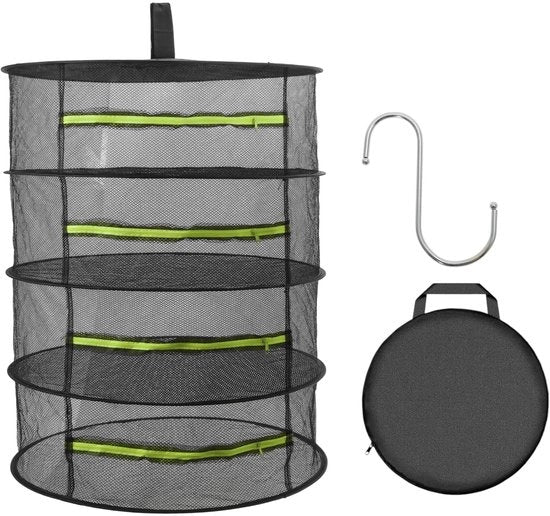 Repera 4-stratificato - Raccoglitore di erbe pieghevole - Materiale resistente - Ideale per erbe/fiori - Adatto per giardinieri - Stabilità sotto carico pieno - Asciugatore di piante