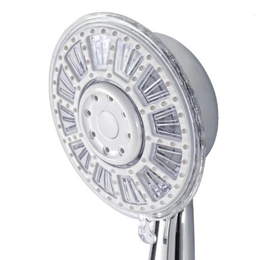Trade Shop - Soffione Doccia In Abs Cromato Doccetta Multifunzione A Led Per Doccia -