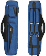 Cassa da 4 Keus - Borsa con Cinturino a Spalla e Comparti - Caso da Viaggio - Borse da Viaggio - Casse da Viaggio Luxe per Protezione e Organizzazione Optimali - Blu