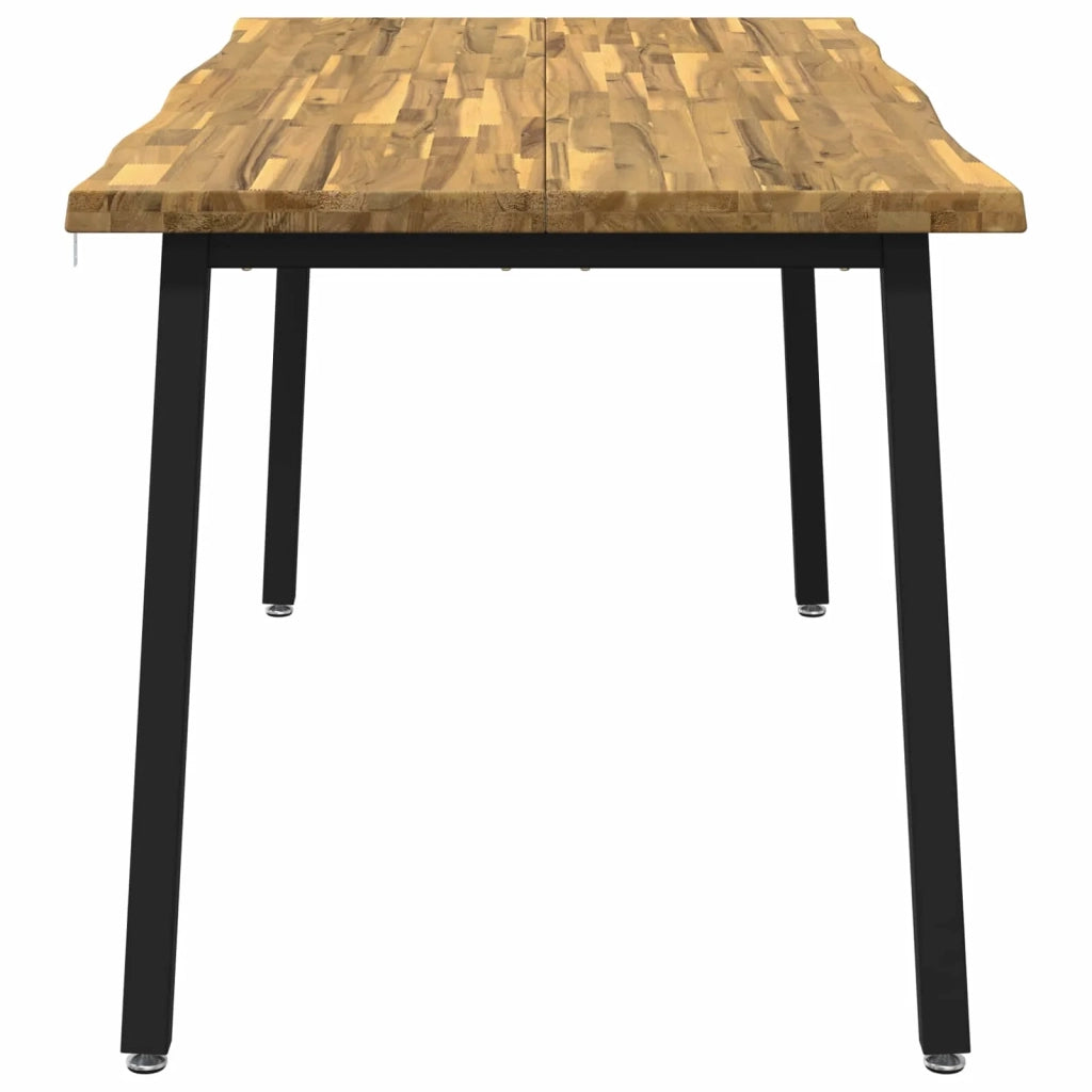 Tavolo da pranzo con bordo vivo 160 x 90 x 75 cm Bianco 3425018