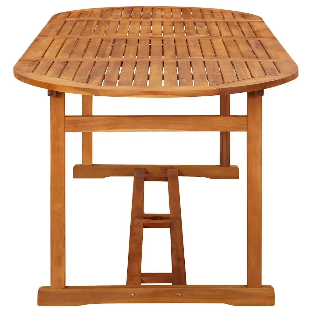 Set da Pranzo da Giardino 9 pz 220x90x75 cm Massello di Acacia 3086974