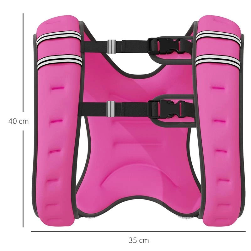 GIUBBOTTO ZAVORRATO 8KG TRASPIRANTE CON TASCA PORTAOGGETTI E SPALLACCI, IN TESSUTO OXFORD, 40X35 CM, ROSA