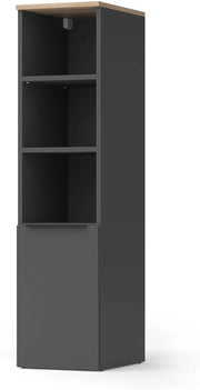 Armadio universale Wido, Grigio, 30.2 x 120 cm con una porta