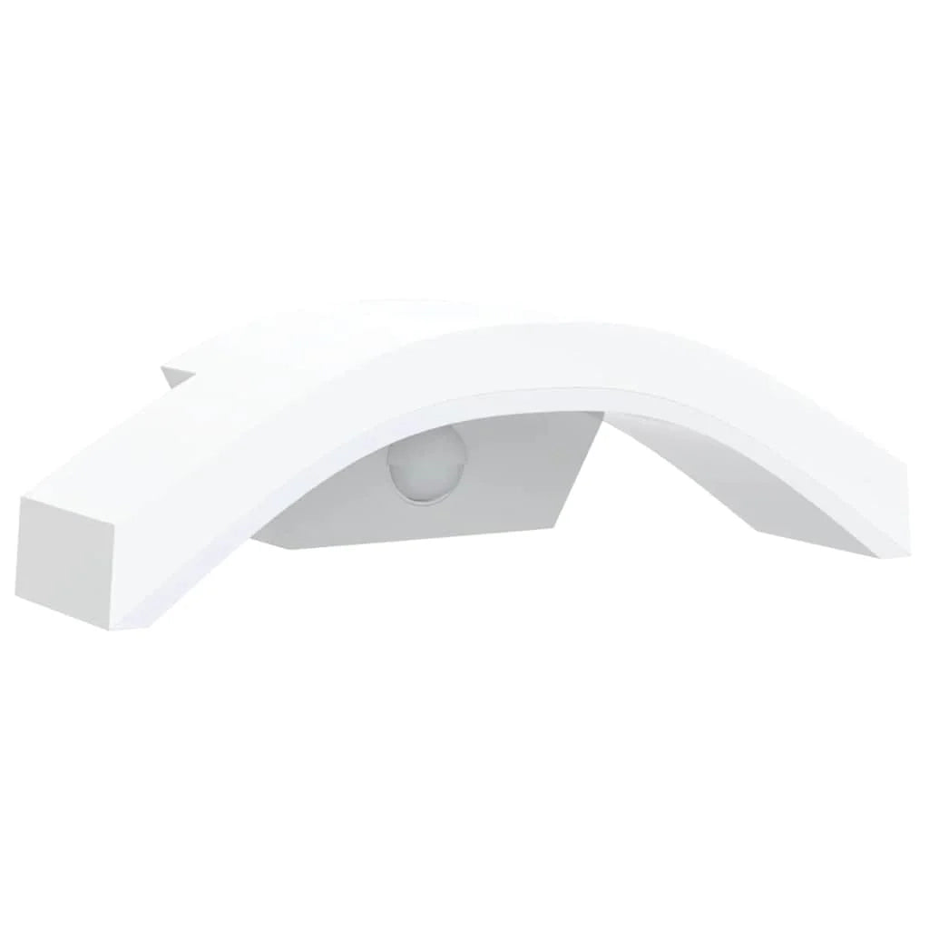 Set di 2 applique LED da esterno con sensore di movimento 27,5 x 7 x 10 cm alluminio bianco 02_0056595