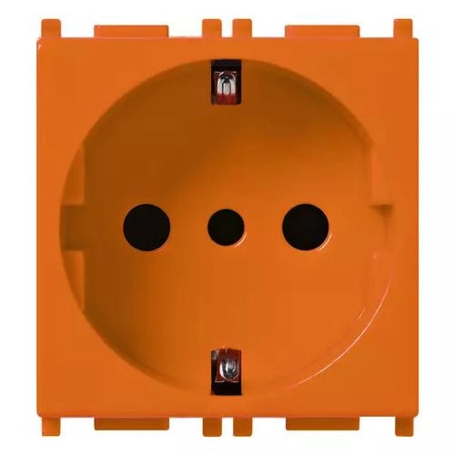 VIMAR PLANA - PRESA 2P+T 16A P30 ARANCIONE SCHUCO