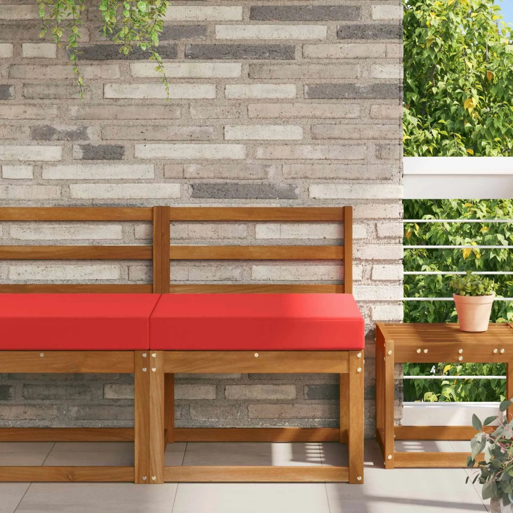 Cuscino per divano da esterno Rosso 60 x 60 x 8 cm Poliestere