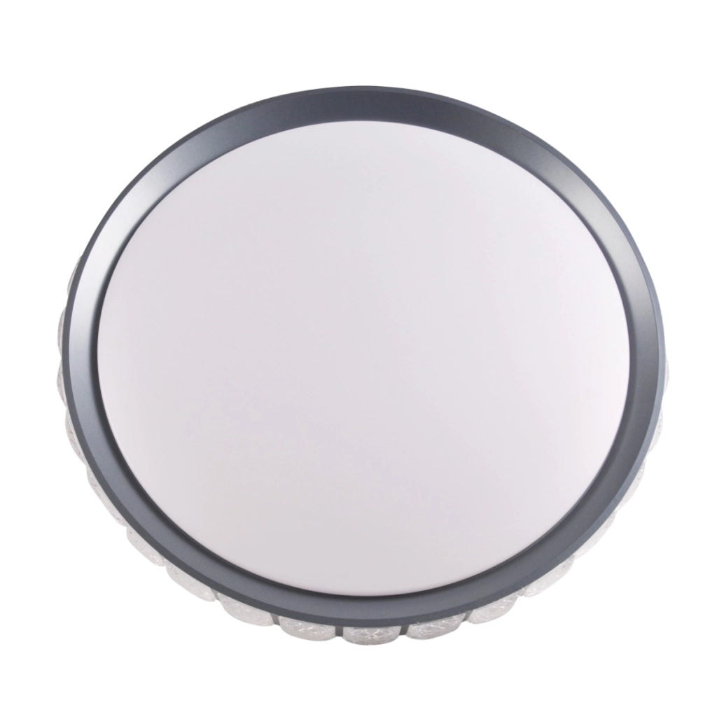 Plafoniera LED Polux Nina 72W Ø49 nero IP44 dimmer