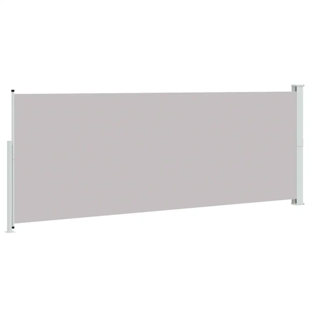 Tenda Laterale Retrattile per Patio 180x514 cm Grigia 313407