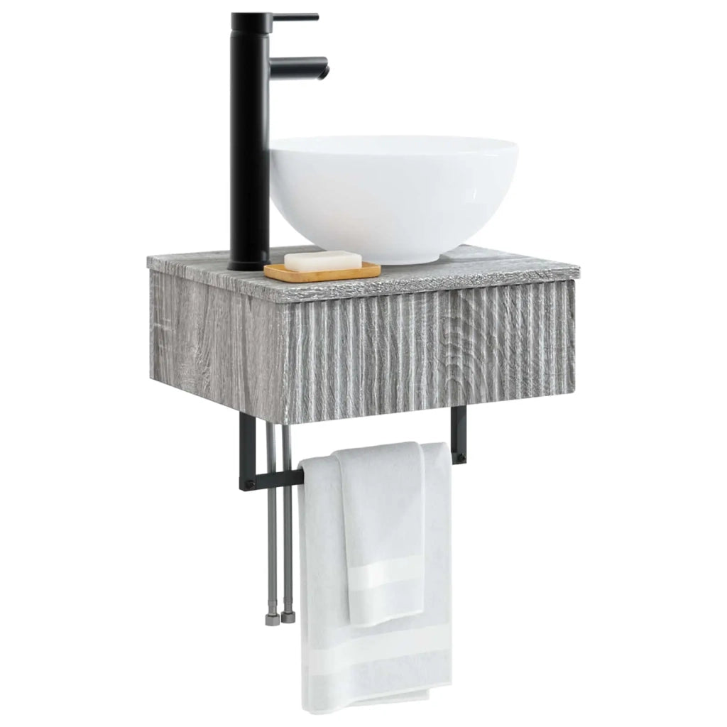 Lavabo da Parete Sonoma grigio 40 x 35 x 39 cm CFW1857786