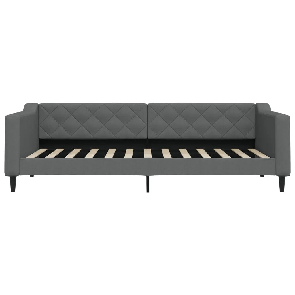 Letto da Giorno Grigio 90x200 cm in Tessuto 354162