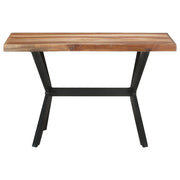 Tavolo da Pranzo 120x60x75 cm Legno Massello con Finitura Ambra 321545
