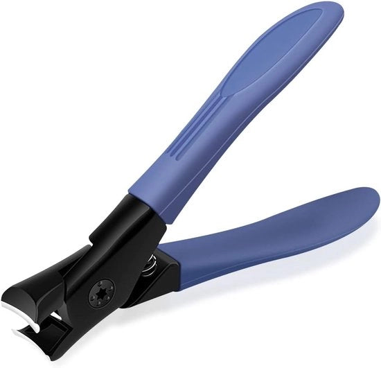 Nagelknipper professionale da 100% acciaio inossidabile - progettato per tagliare facilmente unghie spesse di dito e di piede (blu)