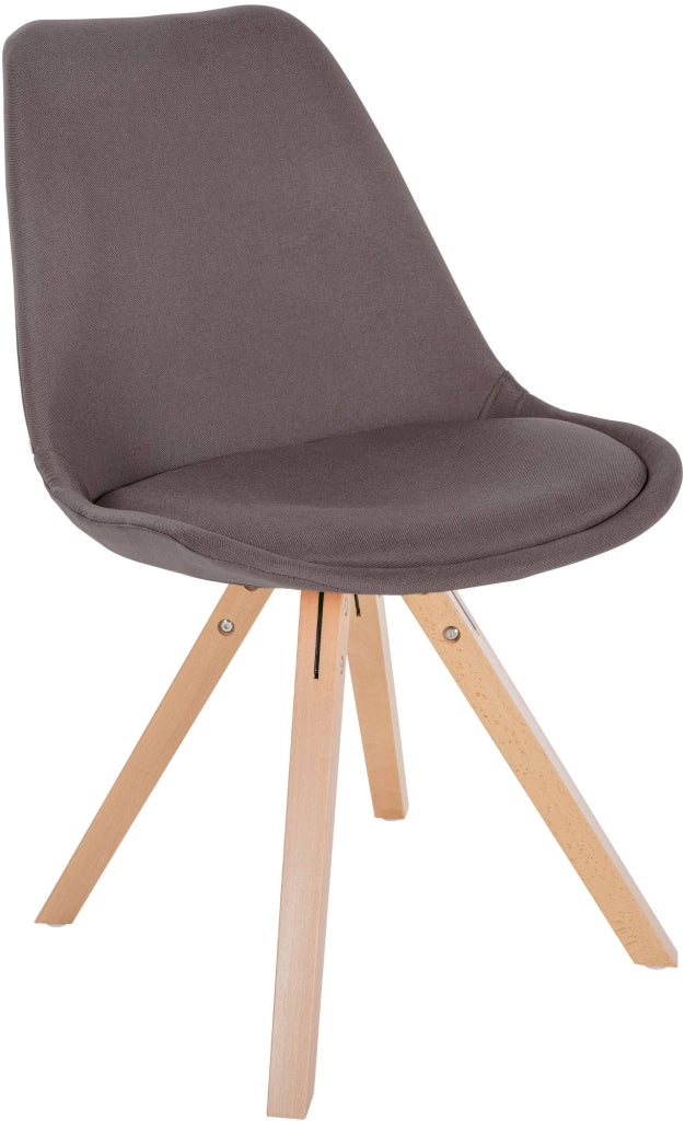 Sedia Sofia Tessuto Tortora,natura (quadrato)