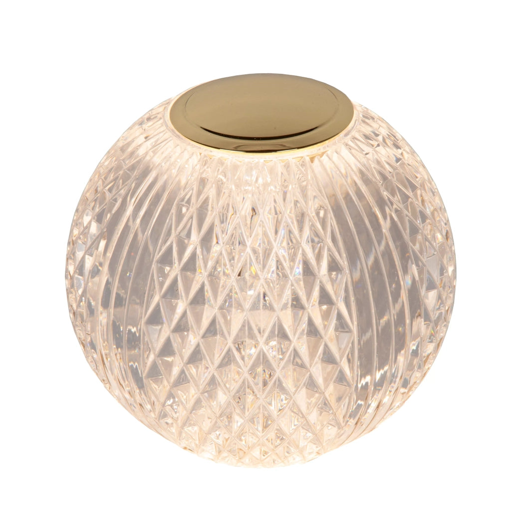 Lampada da tavolo glamour sfera 9cm LED dimmer Lucide
