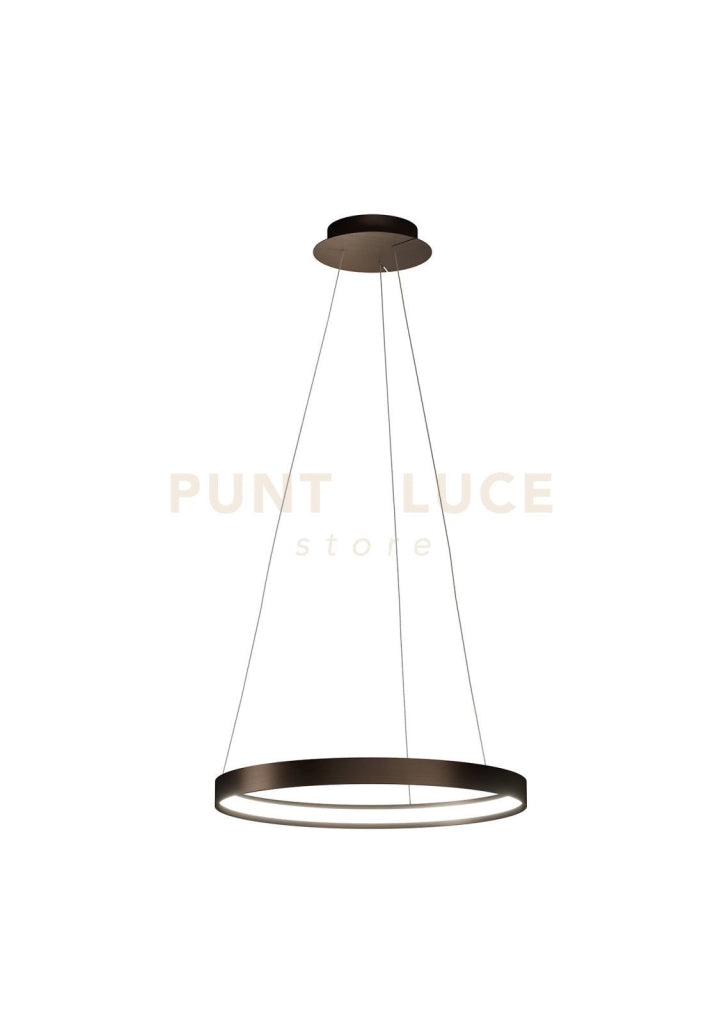 ANELLO LAMPADARIO A SOSPENSIONE BRONZO SPAZZOLATO DIAM.55cm 3000K 2965 33W