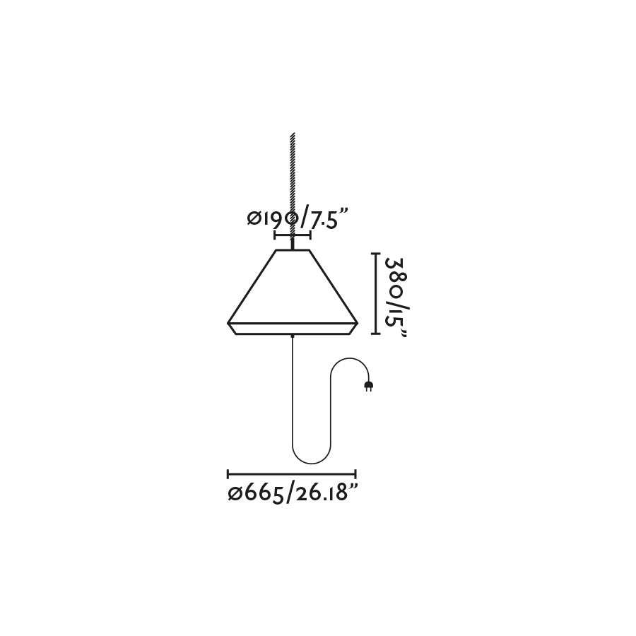 SAIGON OUT C70 Lampada portatile e sospensione ocra tappo del foro hole cap