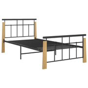 Giroletto in Metallo e Legno Massello di Rovere 100x200 cm 324898