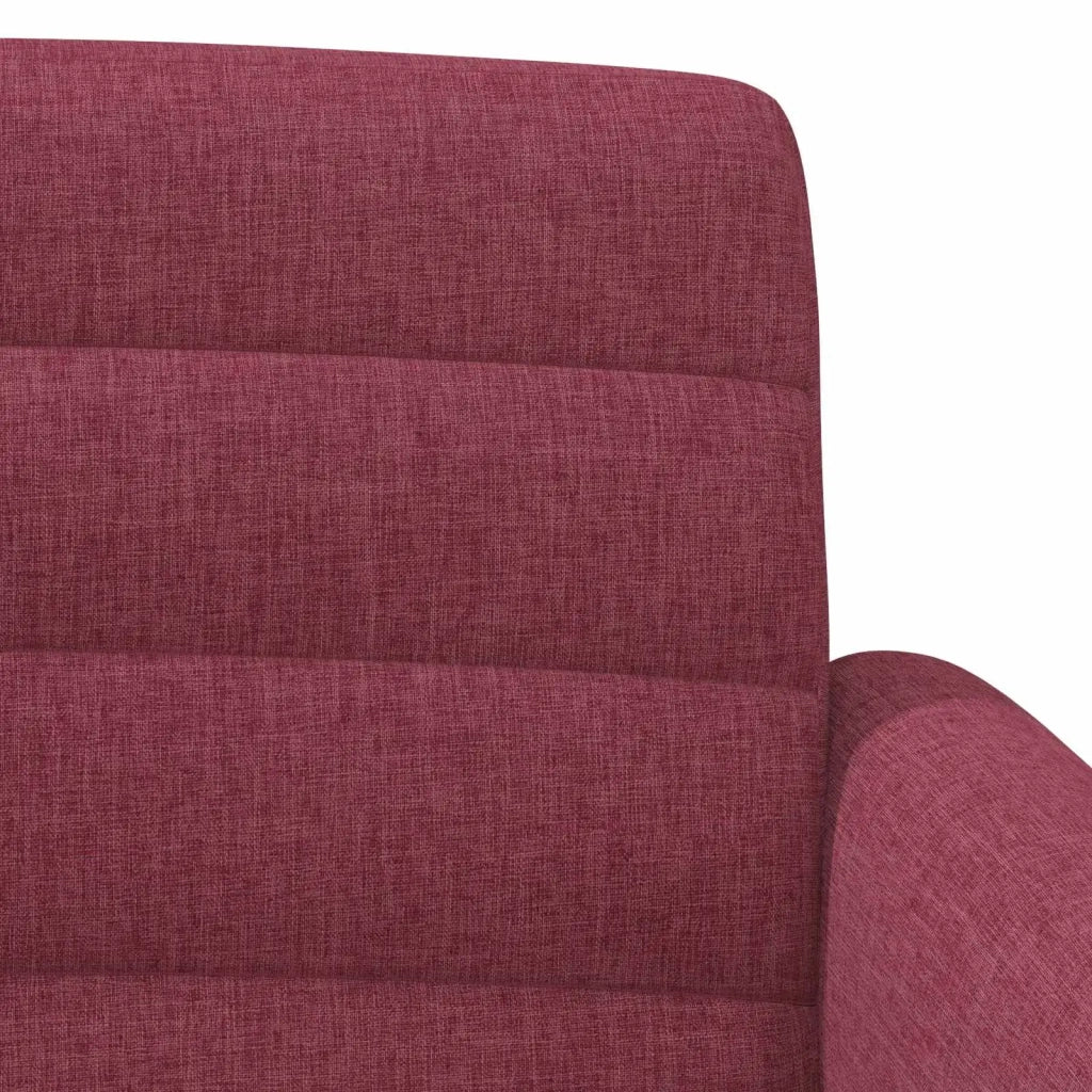 Loveseat con bottoni imbottiti Rosso Vino 116 x 67 x 80 cm 42041778