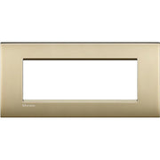 Living Light - Placca 7P Oro Satinato - LNC4807OF