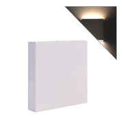 APPLIQUE LED QUADRATA SLIM 12W BI-EMISSIONE LUCE CALDA 3000K° - ILLUMINAZIONE IDEALE PER SOGGIORNI CAMERE INGRESSI UFFICI E NEGOZI
