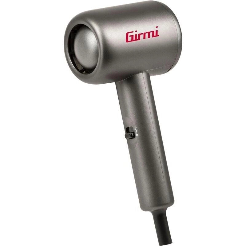 GIRMI PH04 ASCIUGACAPELLI DA VIAGGIO 1000 W 2 VELOCITÀ GRIGIO