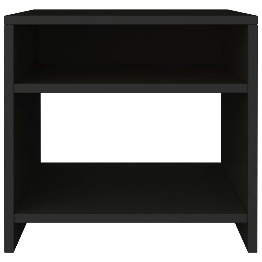 Comodino Nero 40x30x40 cm in Truciolato  cod mxl 49378