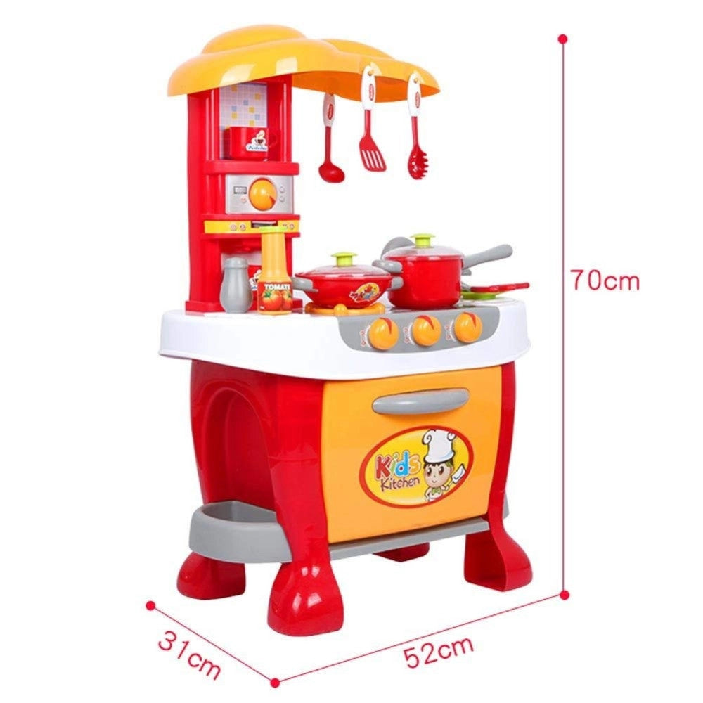 Trade Shop - Cucina Scuola Piccoli Cuochi Fornello Con Luci E Suoni E Accessori Di Gioco -