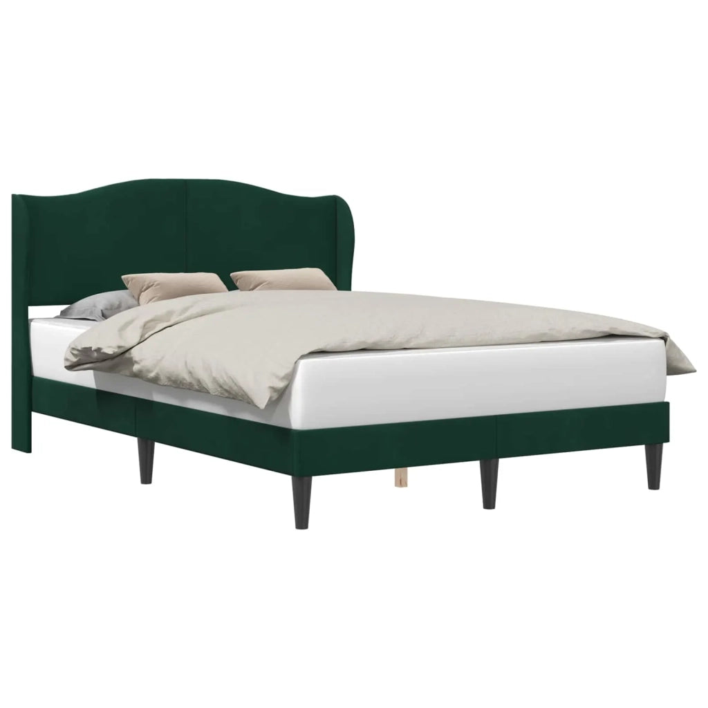 Struttura del letto Verde Scuro 140 x 190 cm Velluto 42027919