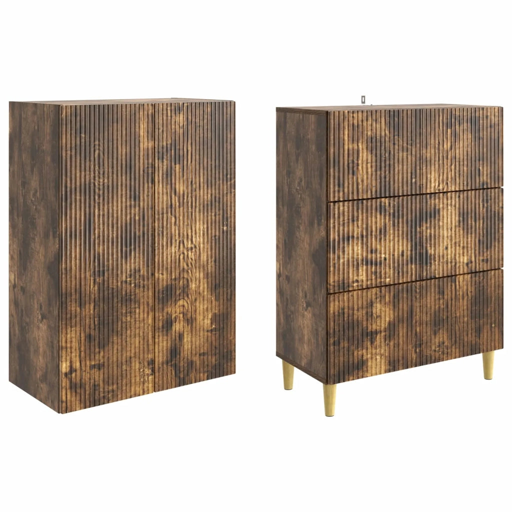 Set di armadi 2 pcs 66 x 34,5 x 90 cm Legno ingegnerizzato