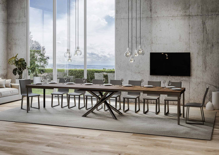 Tavolo Allungabile 160-420x90x77 cm Famas Evolution Noce