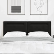 Testiera LED Nero 160 cm Pelle Sintetica 42007305