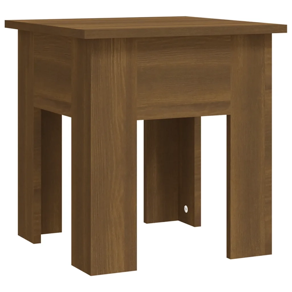 Tavolino da Salotto Rovere Marrone 40x40x42 cm in Truciolato cod mxl 23790