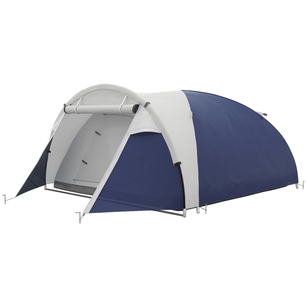 Tenda da campeggio 3/4 persone ¨C zephmum ¨C 320x240x130 cm blu scuro grigio chiaro