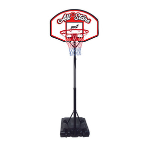 Canestro da Basket Esterno Altezza Allungabile 190-260 cm in Ferro