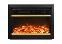 Camino Elettrico da Incasso 51,5x65,7x20,5 cm Effetto Fiamma 1500W Mars Nero