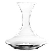 Zafferano Decanter Collezione Esperienze in vetro sonoro superiore lavorato a mano, design elegante con scanalature interne per ossigenazione vino