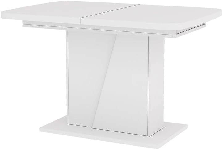 tavolo da pranzo allungabile Fenaro, Bianco, 120 x 80 cm estensibile, allungabile con prolunga per dimensioni del tavolo flessibili
