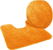 Kit di protezione per bagno 2 pezzi, composto da uno specchio per bagno 47x50 cm e un tappetino con foro 50x55 cm, terra.