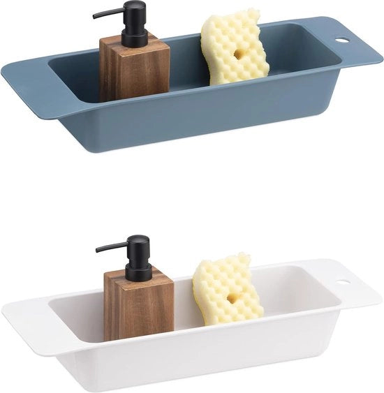 Organizzatore per stoviglie Set da 2 con fori di asciugatura - Ideale per una cucina ordinata