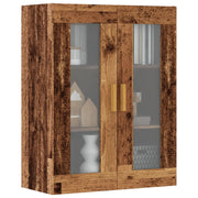 Armadietto Pensile a Parete Legno Antico 69,5x34x90 cm