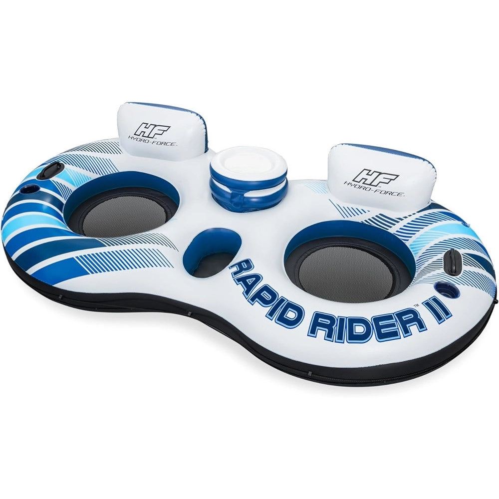Trade Shop - Salvagente Poltrona Gonfiabile Galleggiante Rapid Rider 2 Posti 251x132 Cm 43113 -