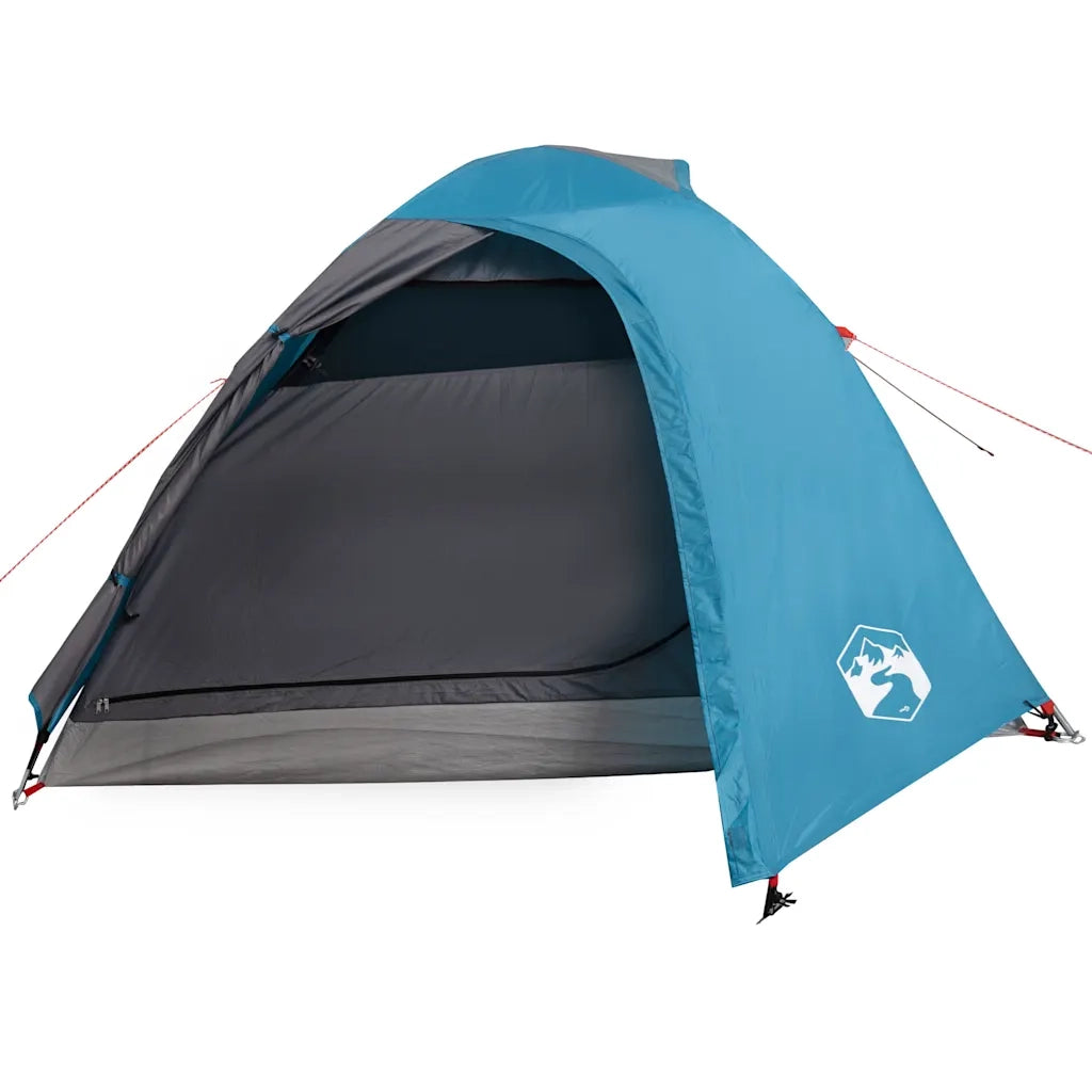 Tenda da Campeggio a Cupola per 4 Persone-Tenda per Escursionismo Blu Impermeabile 952403